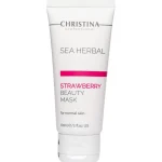 Sea Herbal Beauty Mask Strawberry - Полунична маска краси для нормальної шкіри, 60мл