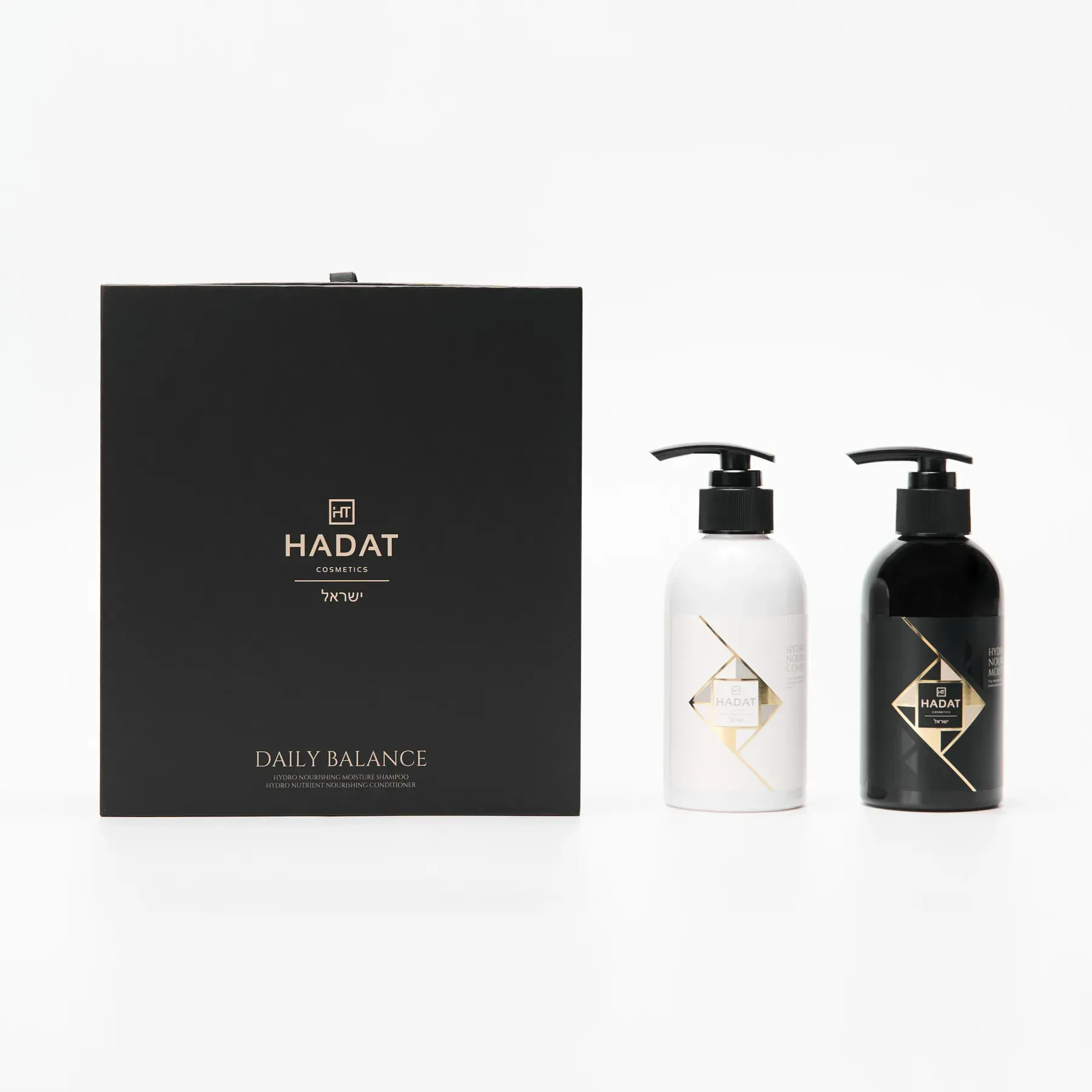 97727370569832 Hadat Бокс шампунь зволоження + кондіціонер 250// DAILY BALANCE (темне упакування) - Зображення 1