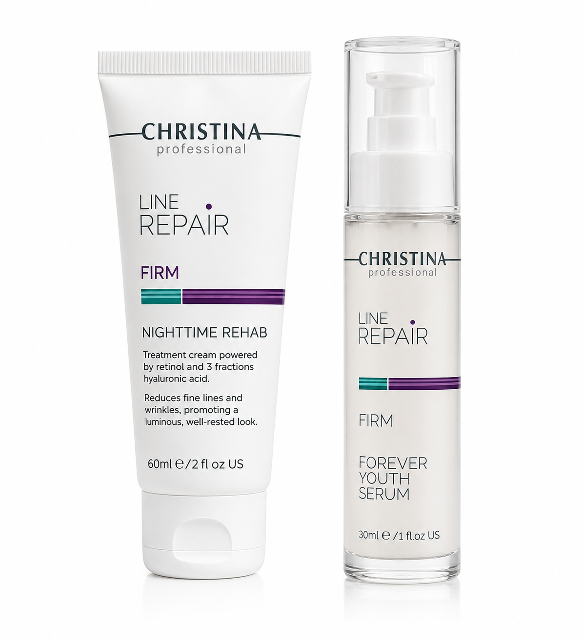 IMG_4508 Набір Firm Forever Youth Serum - Сироватка “Вічна молодість”, 30 мл + Nighttime Rehab - Крем для обличчя "Нічна реабілітація", 50 мл - Зображення 1